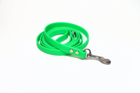 Neon Apple Green Biothane Small Dog Leash