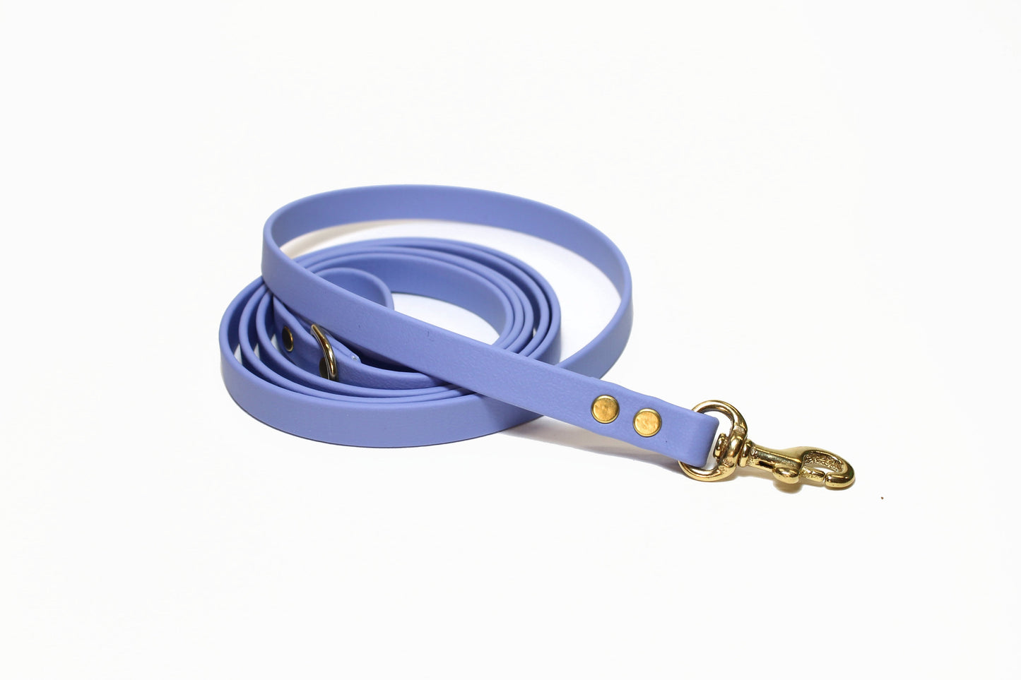 Periwinkle Biothane Small Dog Leash - thin leash