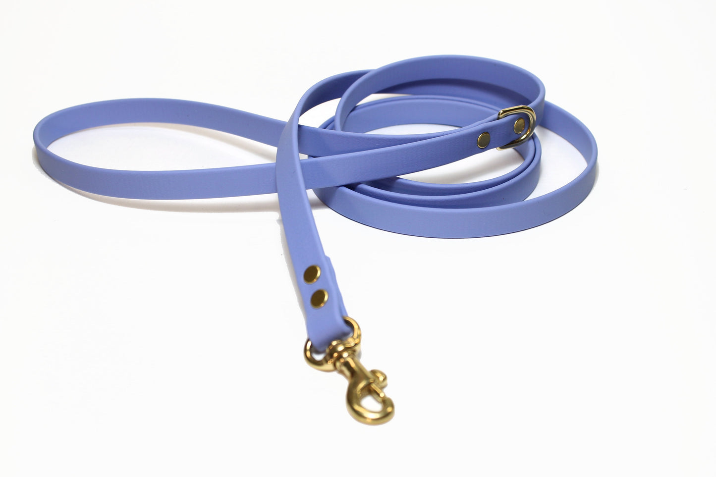 Periwinkle Biothane Small Dog Leash - thin leash
