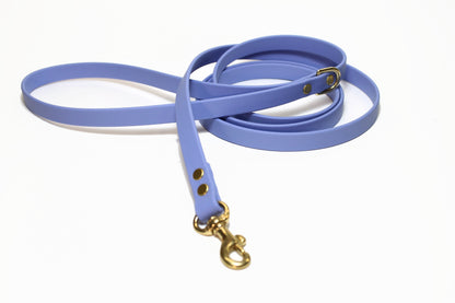 Periwinkle Biothane Small Dog Leash - thin leash