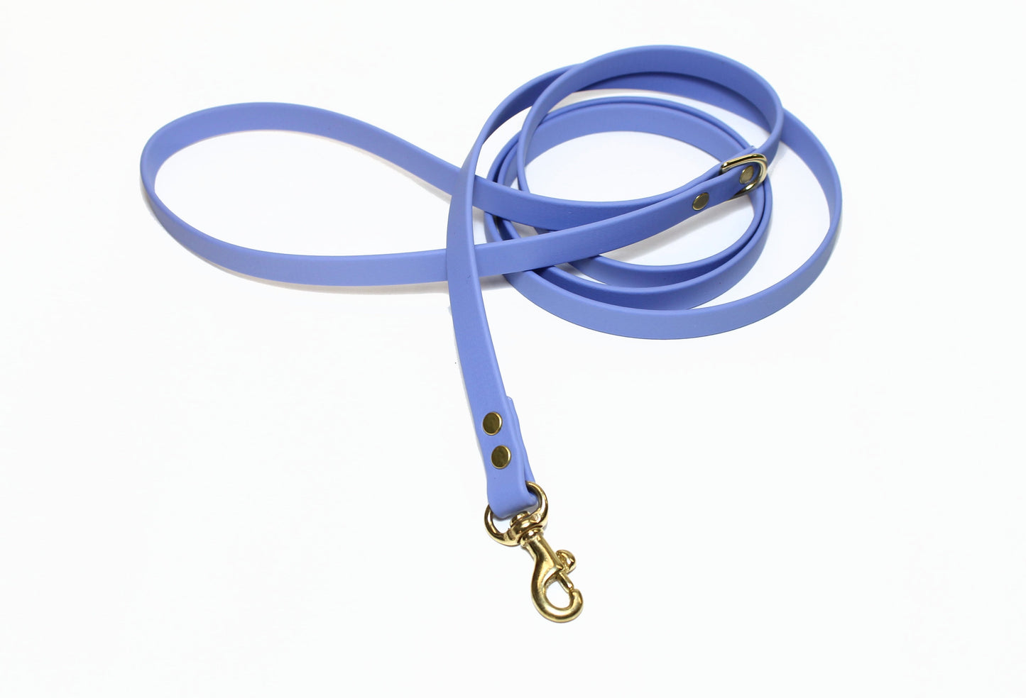 Periwinkle Biothane Small Dog Leash - thin leash