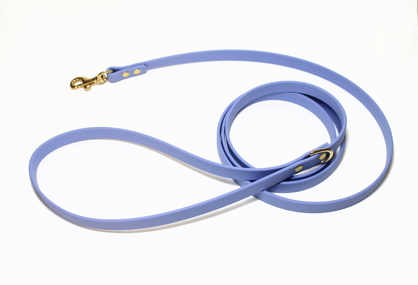 Periwinkle Biothane Small Dog Leash - thin leash