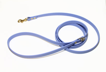 Periwinkle Biothane Small Dog Leash - thin leash