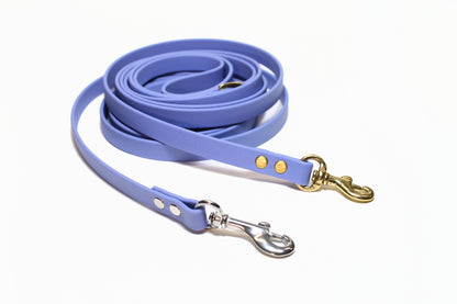 Periwinkle Biothane Small Dog Leash - thin leash