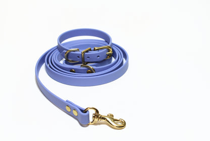 Periwinkle Biothane Small Dog Collar - 1/2" (12mm) wide