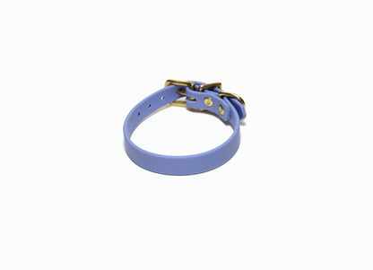 Periwinkle Biothane Small Dog Collar - 1/2" (12mm) wide