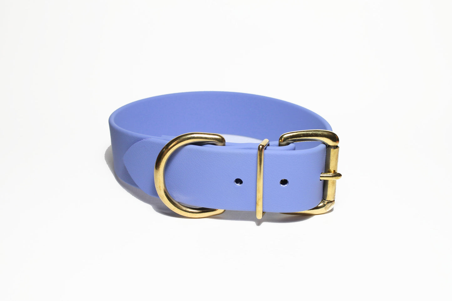 Periwinkle Biothane Dog Collar - Extra Wide - 1.5 inch (38mm) wide