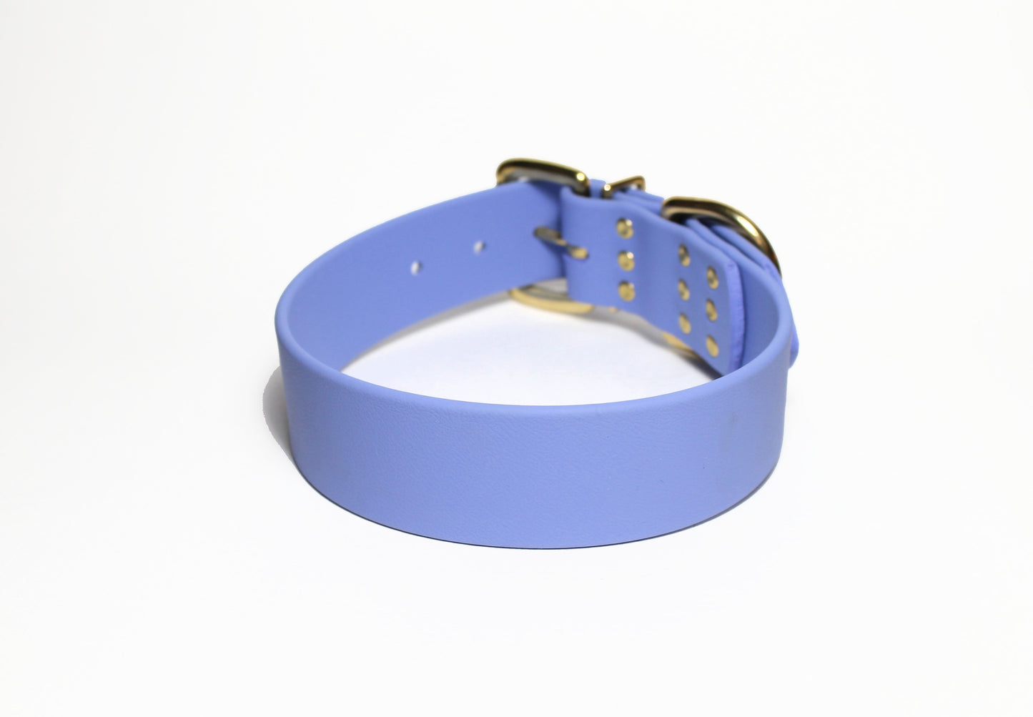 Periwinkle Biothane Dog Collar - Extra Wide - 1.5 inch (38mm) wide