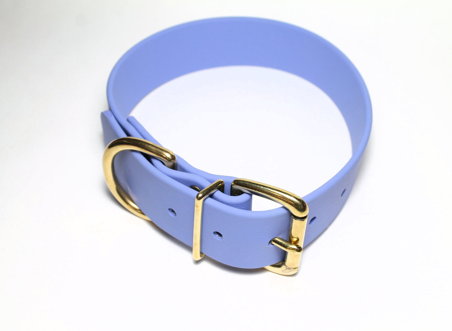 Periwinkle Biothane Dog Collar - Extra Wide - 1.5 inch (38mm) wide