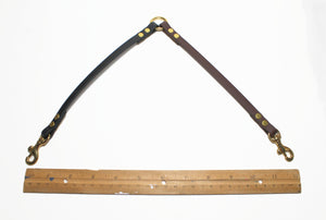 Extra Thin Leash Coupler for small dogs or cats; double dog walker - 3/8" (9mm) wide