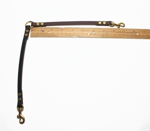 Extra Thin Leash Coupler for small dogs or cats; double dog walker - 3/8" (9mm) wide
