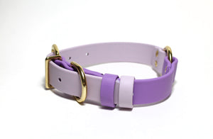 Biothane Dog Collar with O-ring - Two Tone or Solid Colours Collar - Waterproof - 1"(25mm) wide