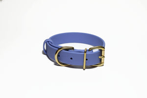 Periwinkle Biothane Dog Collar - 1 inch (25mm) wide