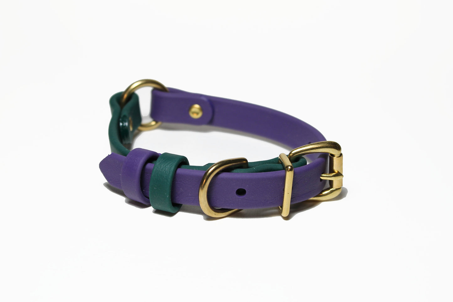 Biothane Two Tone Ring Dog Collar - Waterproof -  5/8"(16mm) wide
