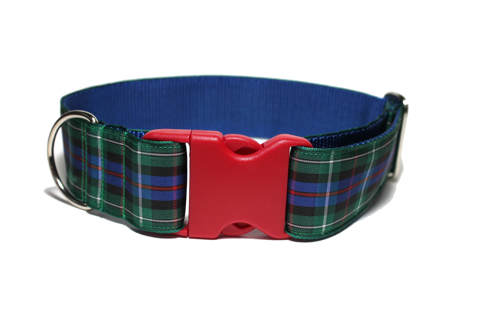 Rose Clan tartan - dog collar