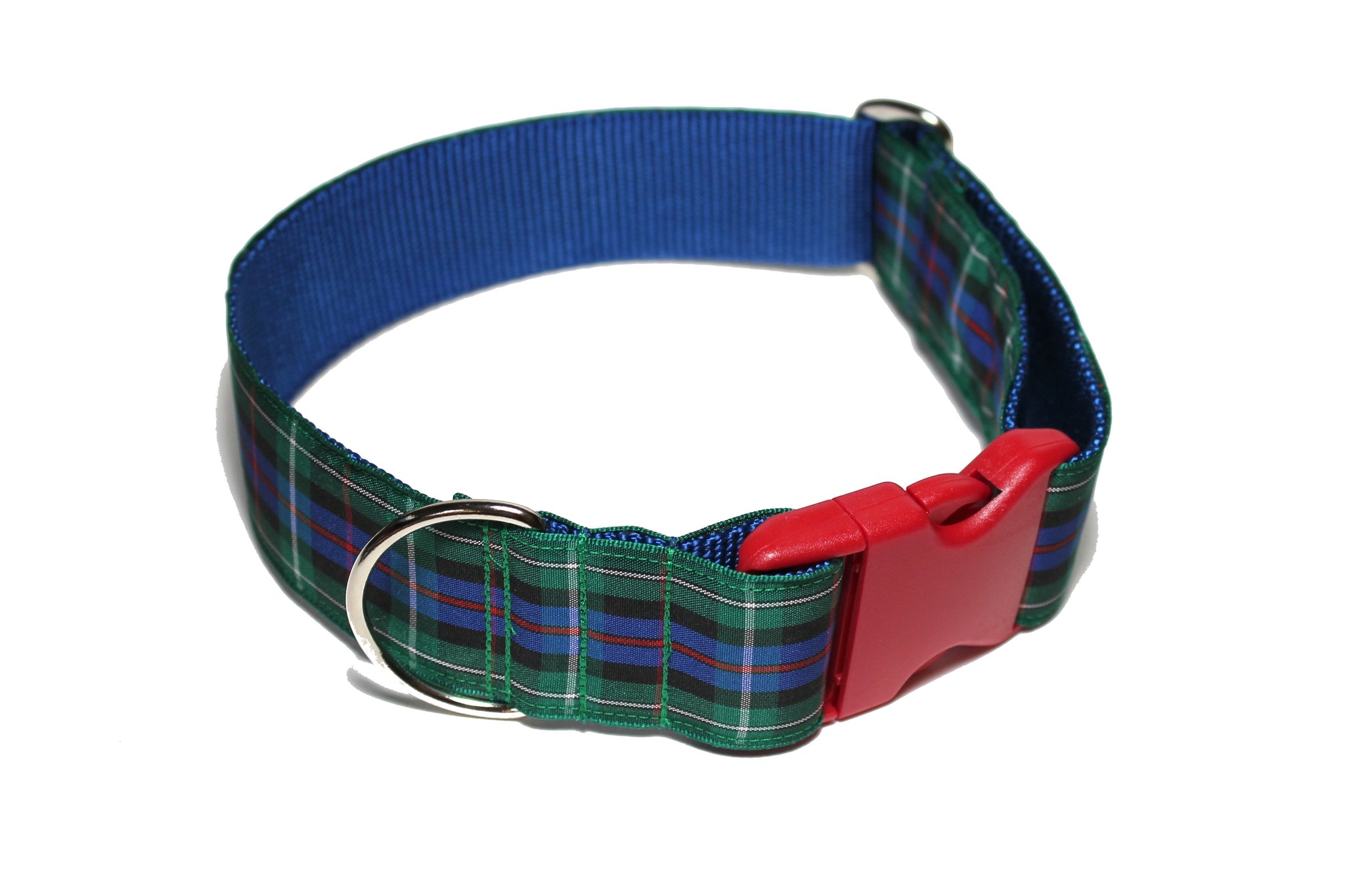 Rose Clan tartan - dog collar