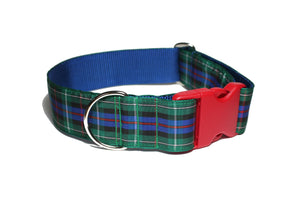Rose Clan tartan - dog collar