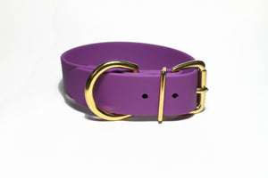 **NEW Grape Biothane Dog Collar - Extra Wide - 1.5 inch (38mm) wide