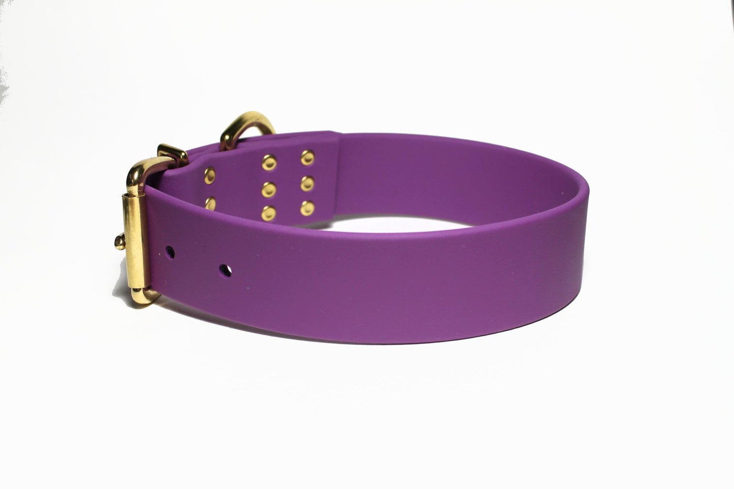 Grape Biothane Dog Collar - Extra Wide - 1.5 inch (38mm) wide