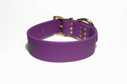 Grape Biothane Dog Collar - Extra Wide - 1.5 inch (38mm) wide