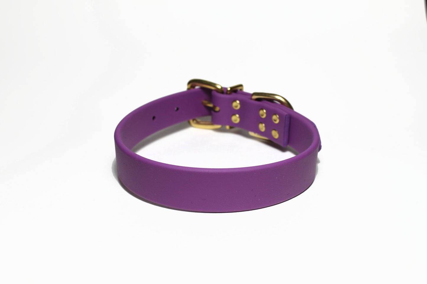 Grape Biothane Dog Collar - 1 inch (25mm) wide