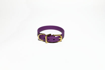 Grape Biothane Small Dog Collar - 1/2" (12mm) wide