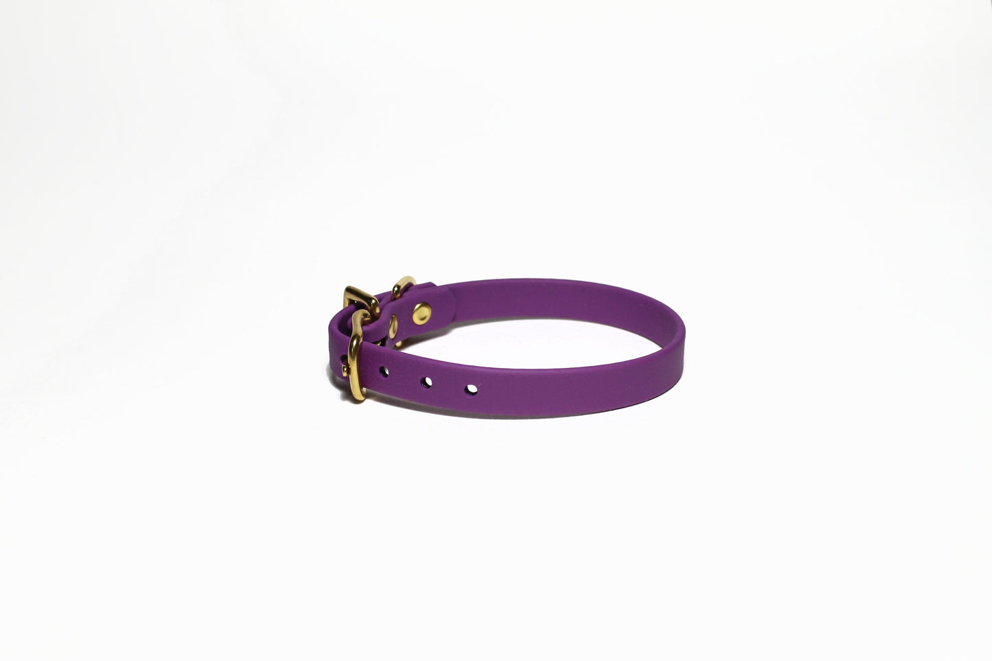 Grape Biothane Small Dog Collar - 1/2" (12mm) wide