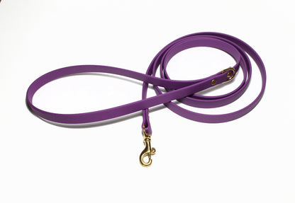 Thin Biothane Leash 1/2" (12mm) wide - waterproof leash - all colours