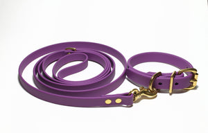 **NEW Grape Biothane Dog Collar - 5/8"(16mm) wide