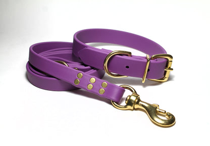 Grape Biothane Dog Collar - 1 inch (25mm) wide