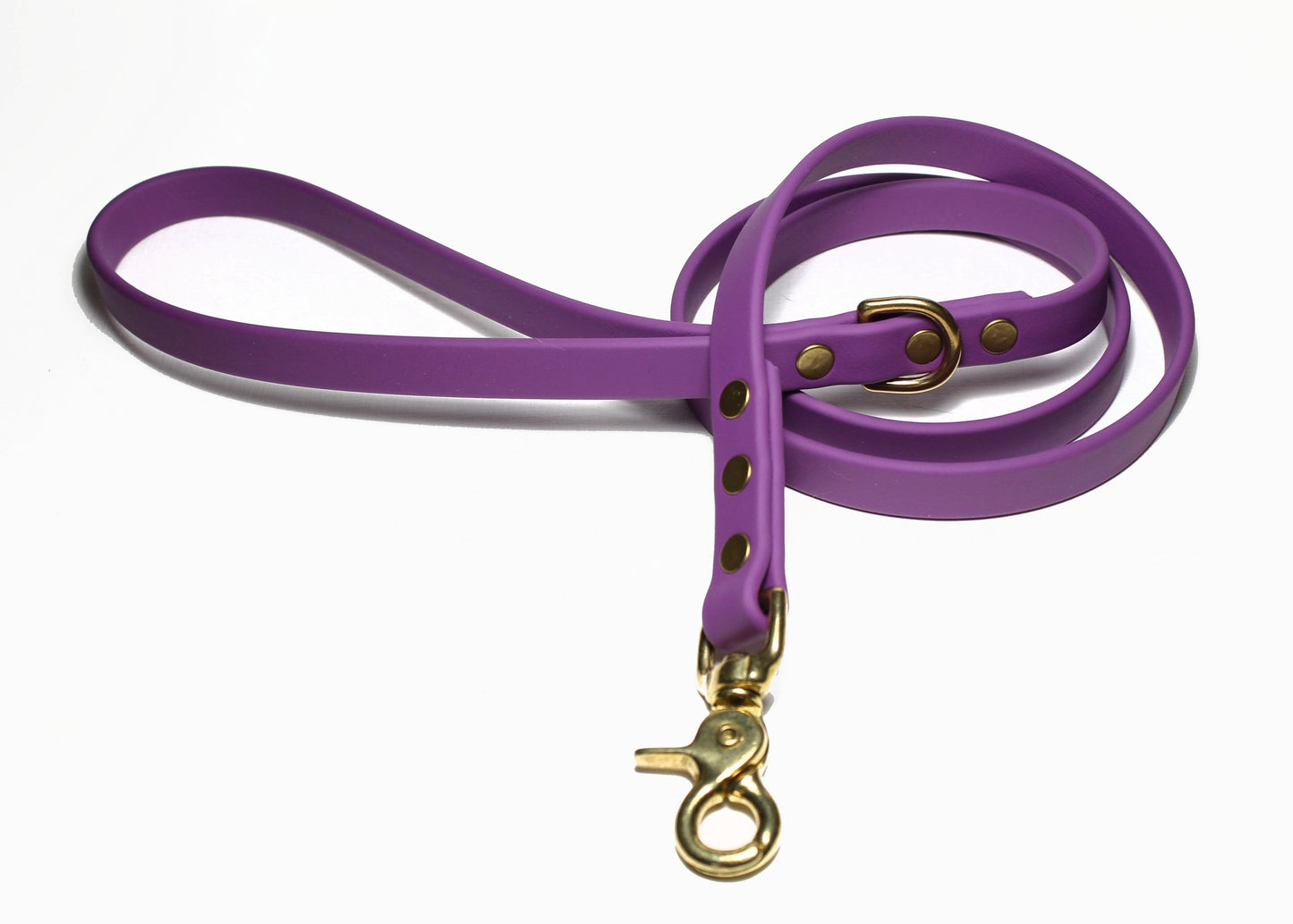 Grape Biothane Dog Leash - Regular 16mm (5/8") width