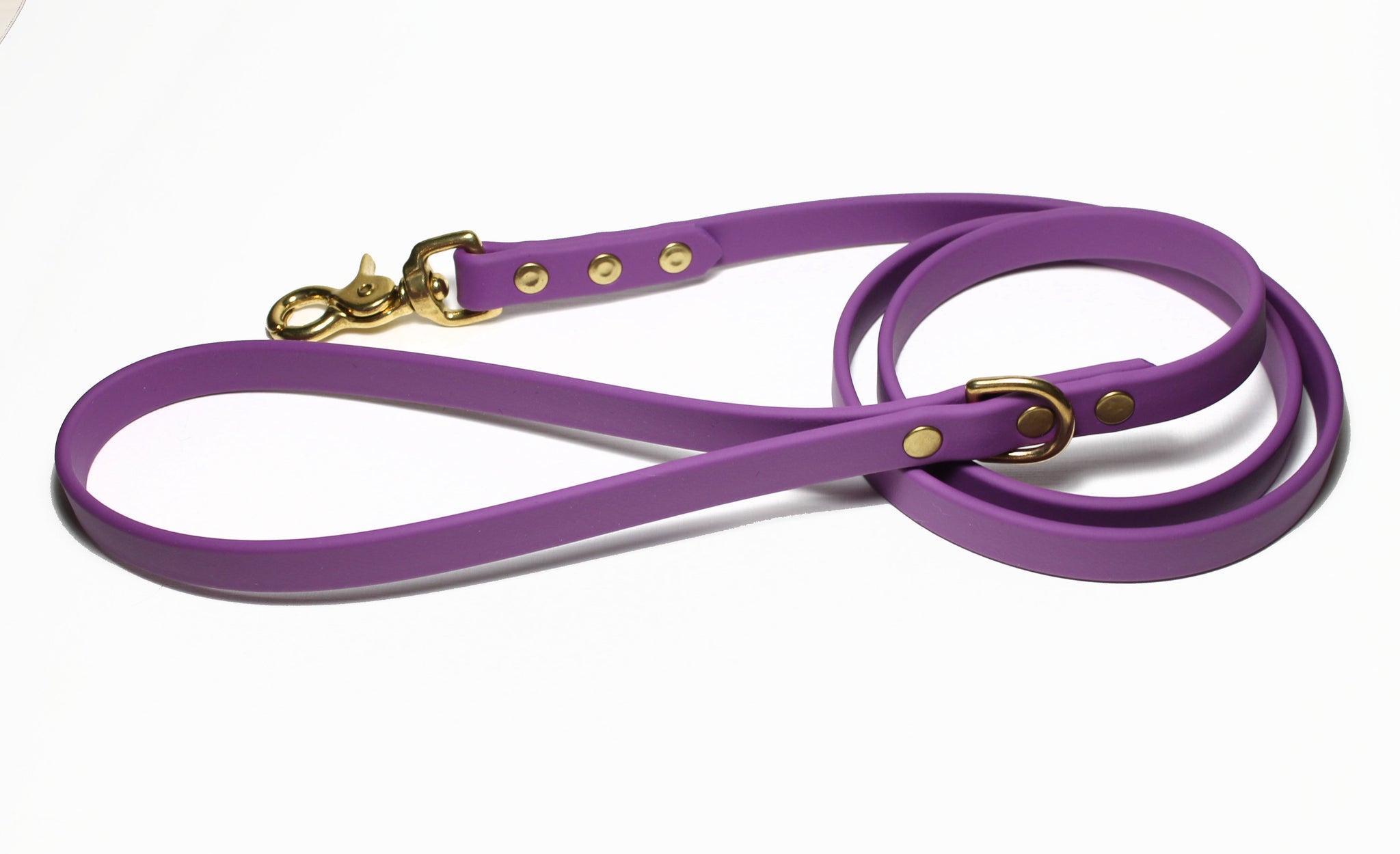 **NEW Grape Biothane Dog Leash - Regular 16mm (5/8") width