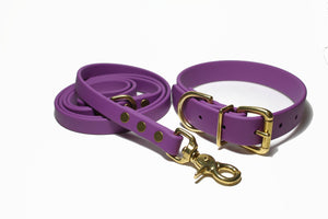 **NEW Grape Biothane Dog Collar - 1 inch (25mm) wide
