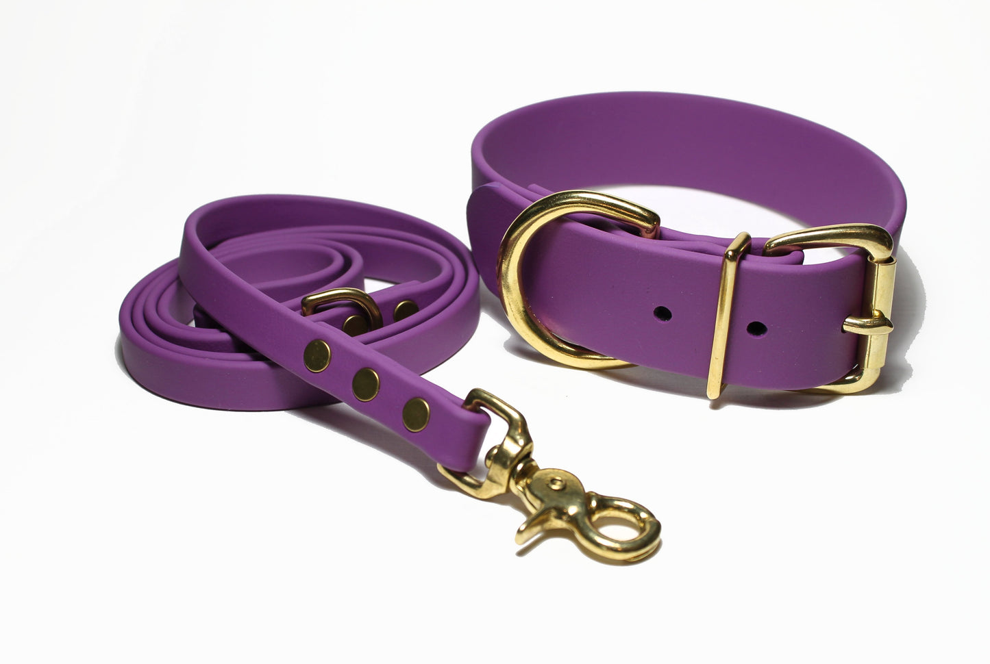 Grape Biothane Dog Leash - Regular 16mm (5/8") width