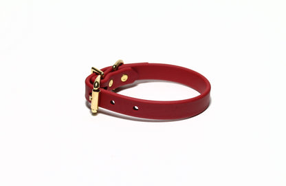 Chili Red Biothane Dog Collar - 5/8"(16mm) wide