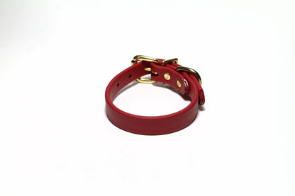 Chili Red Biothane Dog Collar - 5/8"(16mm) wide