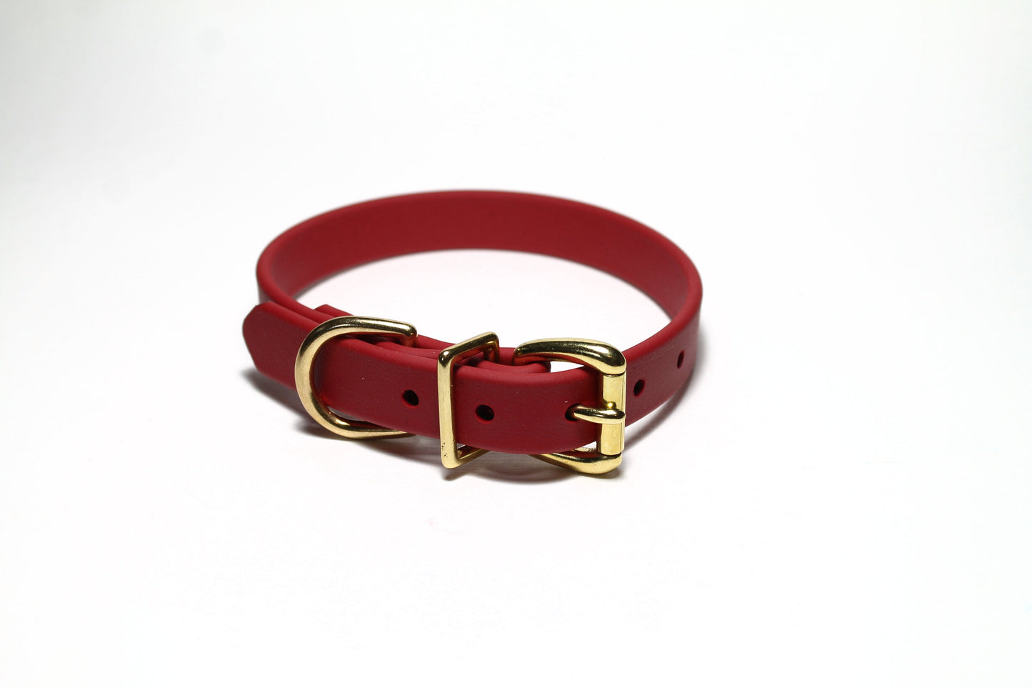 Chili Red Biothane Dog Collar - 3/4" (20mm) wide