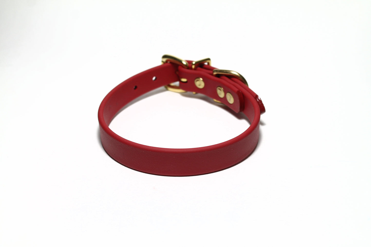 Chili Red Biothane Dog Collar - 3/4" (20mm) wide