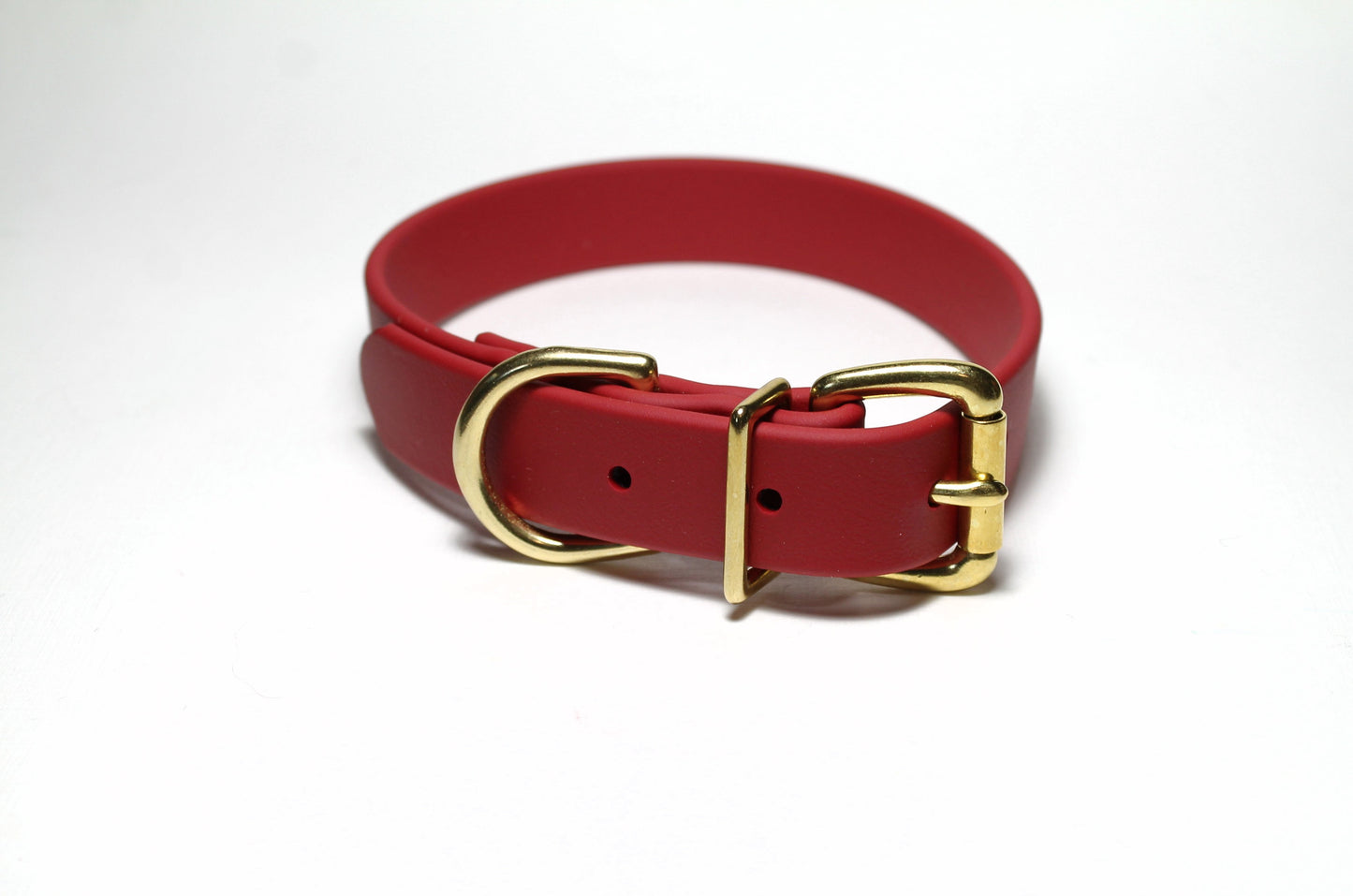 Chili Red Biothane Dog Collar - 1 inch (25mm) wide