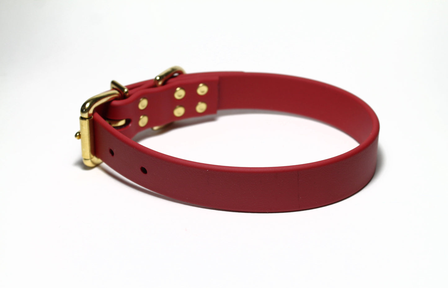 Chili Red Biothane Dog Collar - 1 inch (25mm) wide