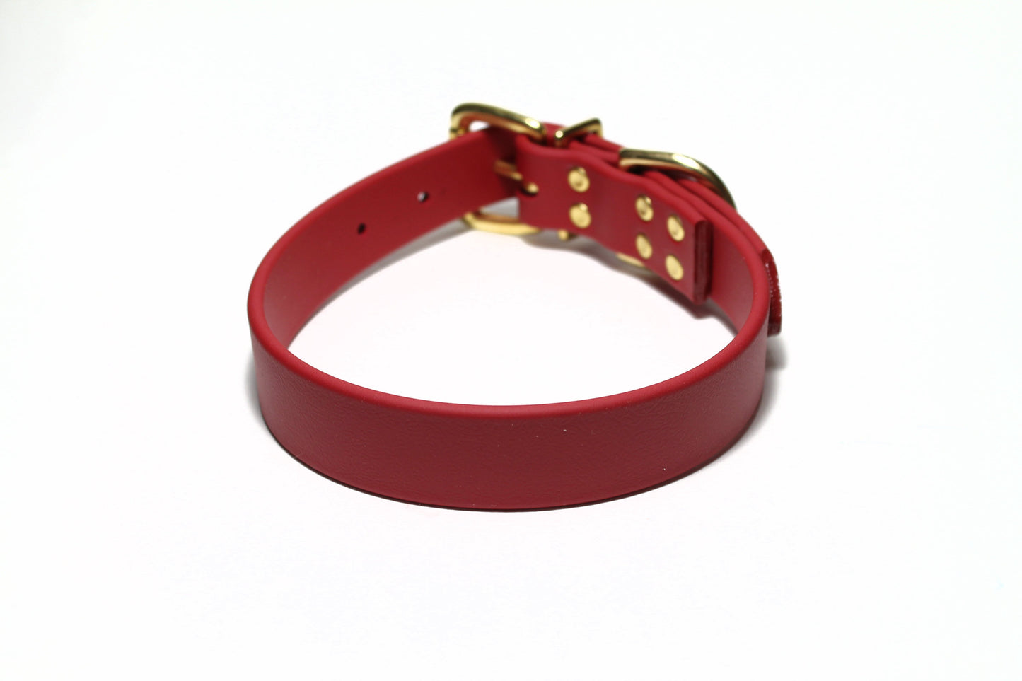 Chili Red Biothane Dog Collar - 1 inch (25mm) wide