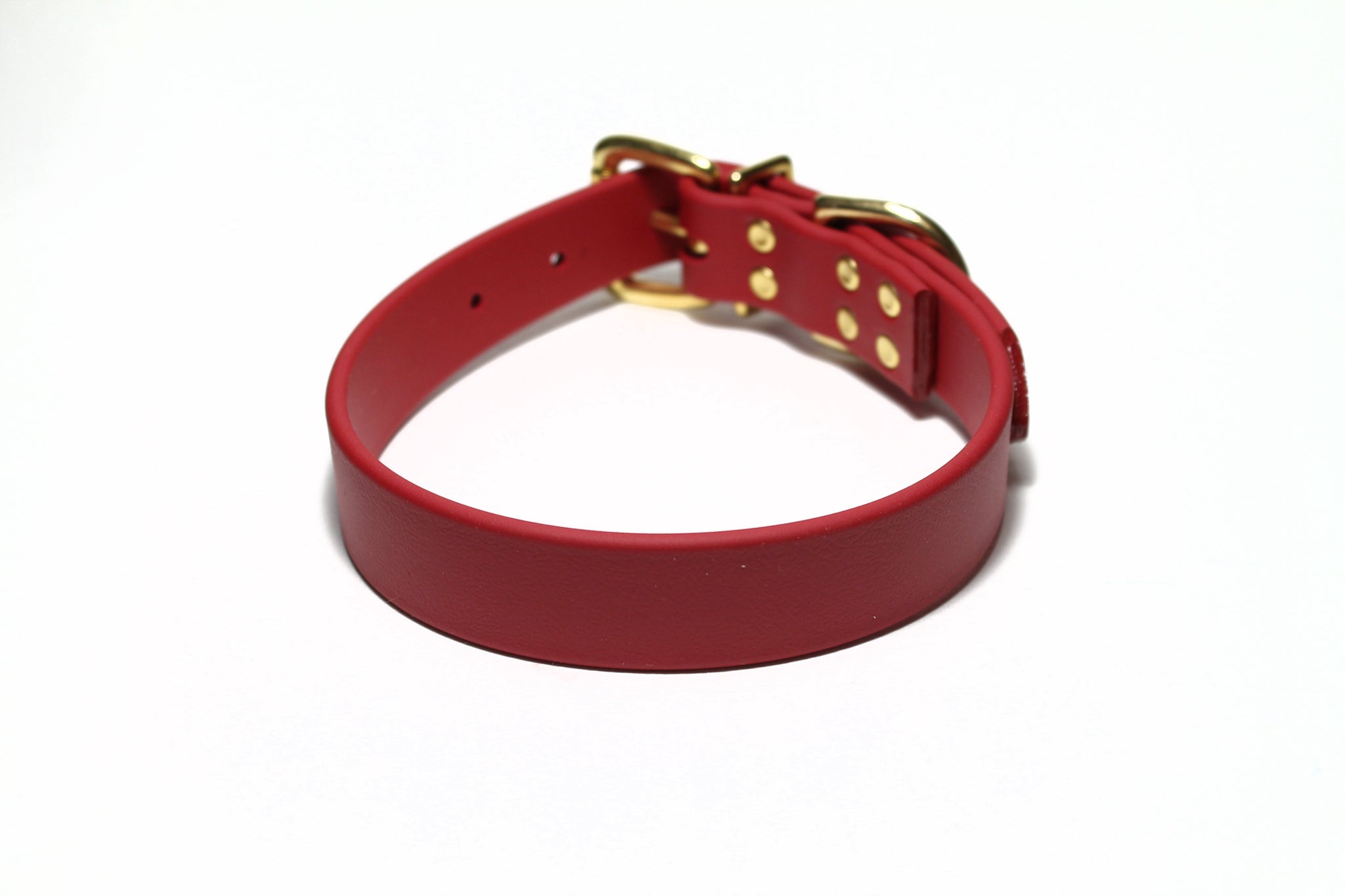 **NEW Chili Red Biothane Dog Collar - 1 inch (25mm) wide