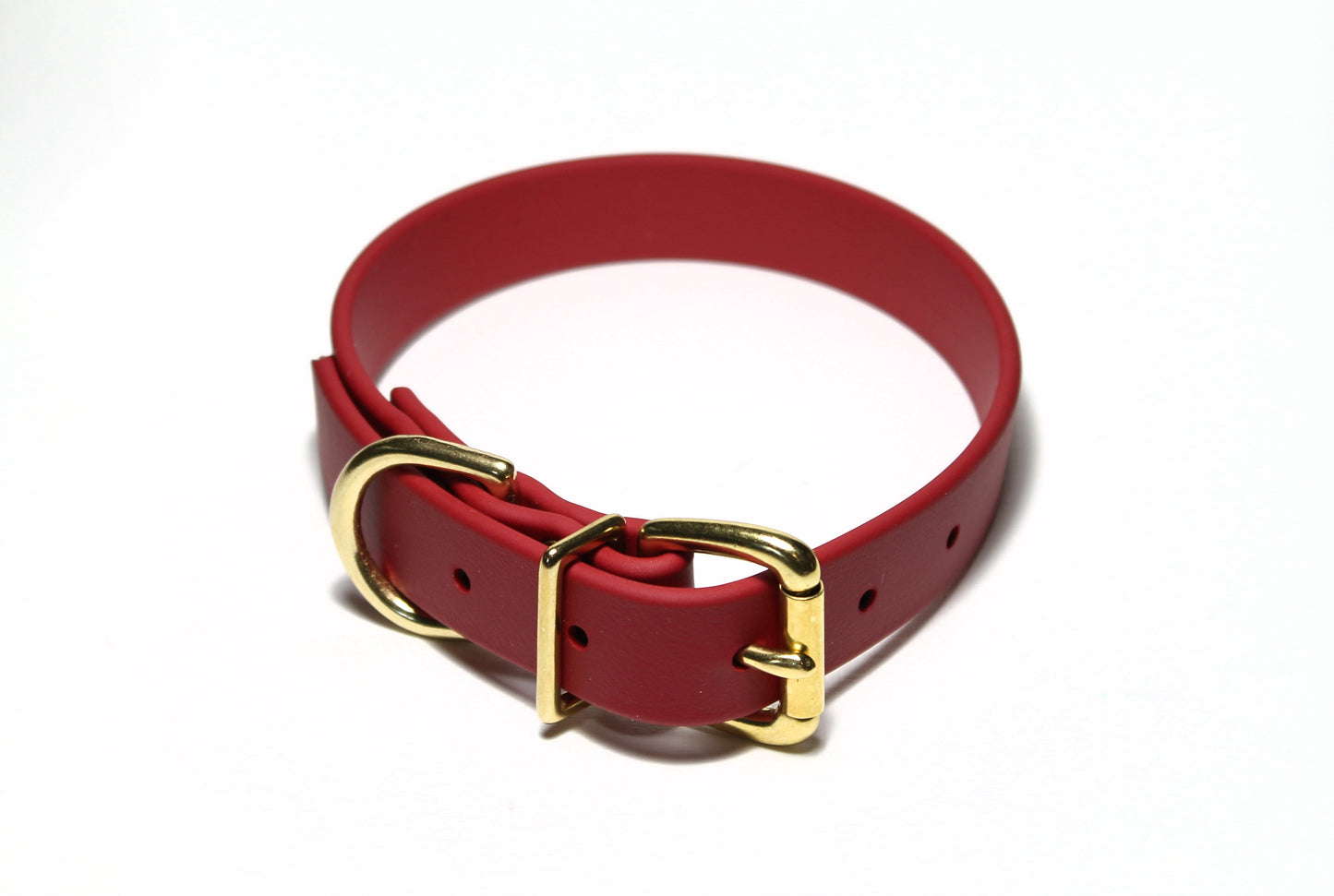 Chili Red Biothane Dog Collar - 1 inch (25mm) wide