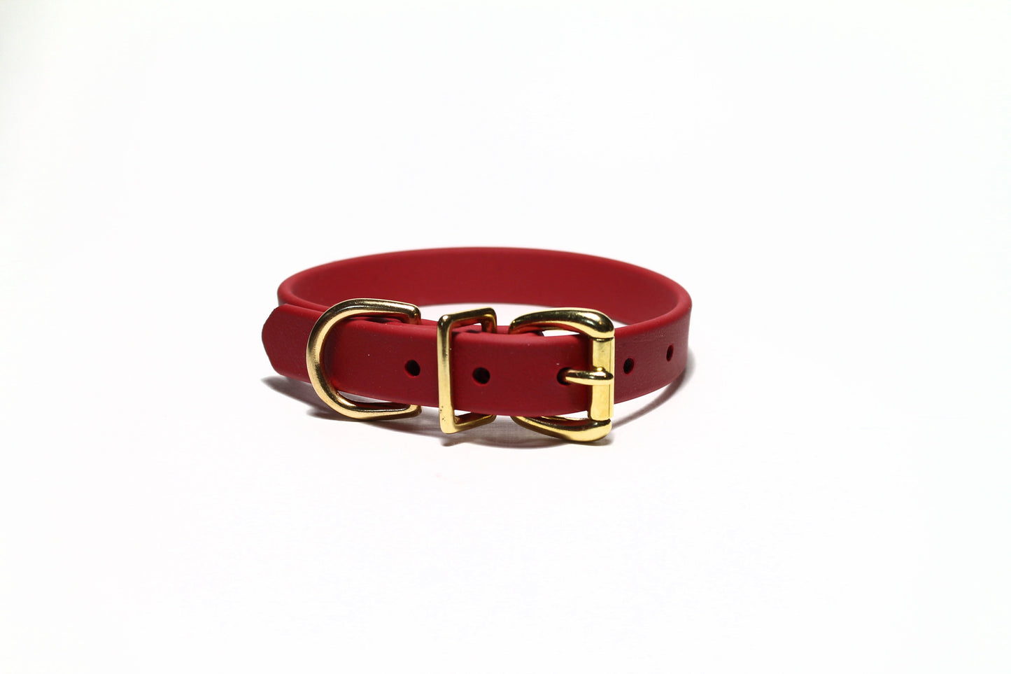 Chili Red Biothane Dog Collar - 3/4" (20mm) wide
