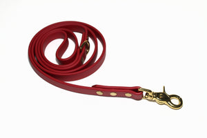 **NEW Chili Red Biothane Dog Leash - Regular 16mm (5/8") width