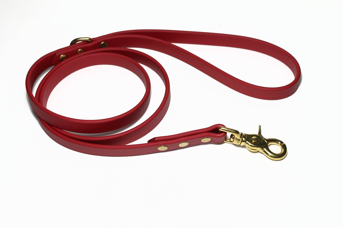Chili Red Biothane Dog Leash - Regular 16mm (5/8") width