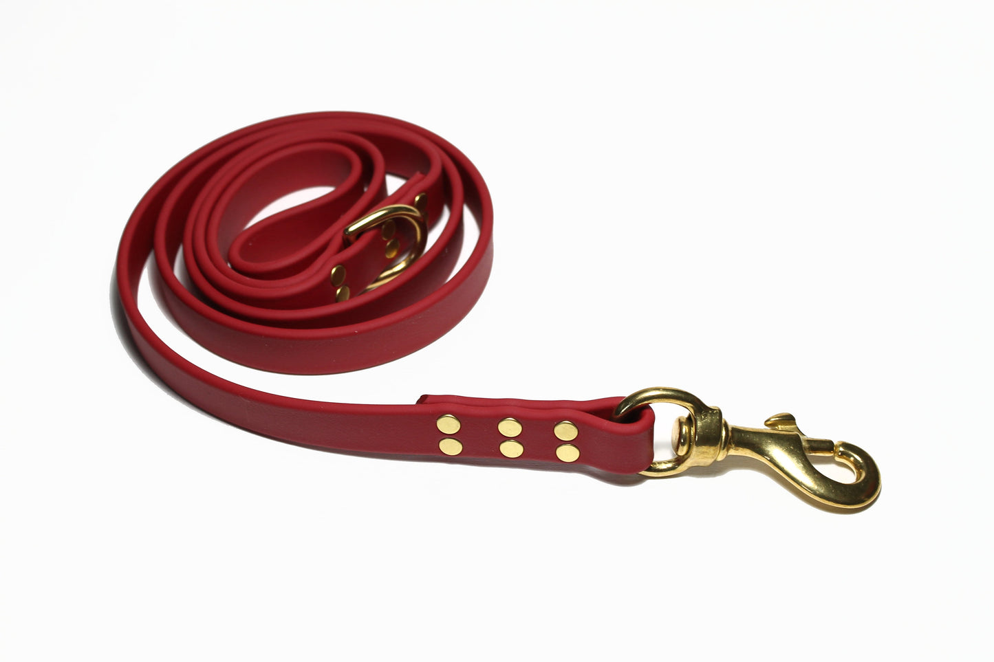 Chili Red Biothane Large Dog Leash - 3/4" (20mm) wide