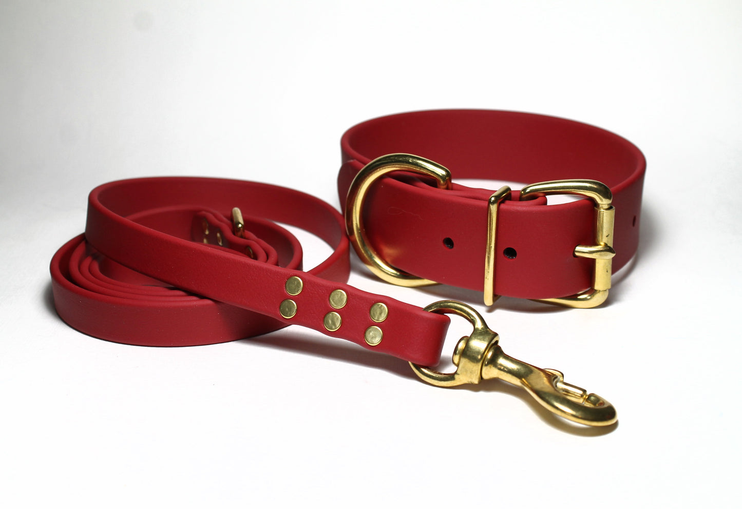 Chili Red Biothane Large Dog Leash - 3/4" (20mm) wide