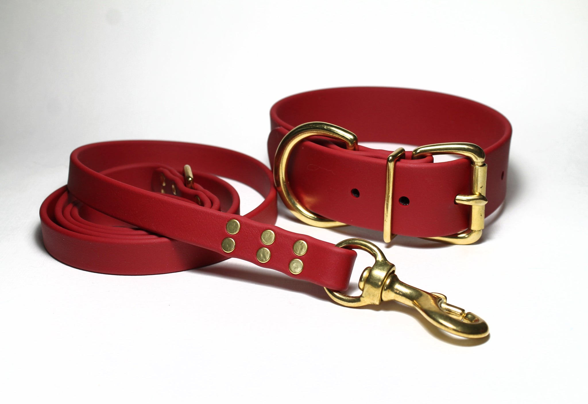 **NEW Chili Red Biothane Large Dog Leash - 3/4" (20mm) wide