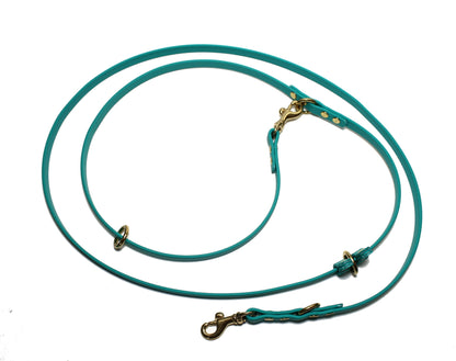 Ultra Thin Convertible Waterproof Leash in Genuine Biothane - Light 9mm (3/8") width